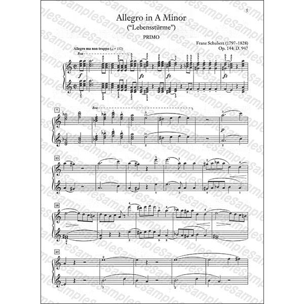 楽譜 シューベルト／人生の嵐 (アレグロ イ短調 作品144 D. 947