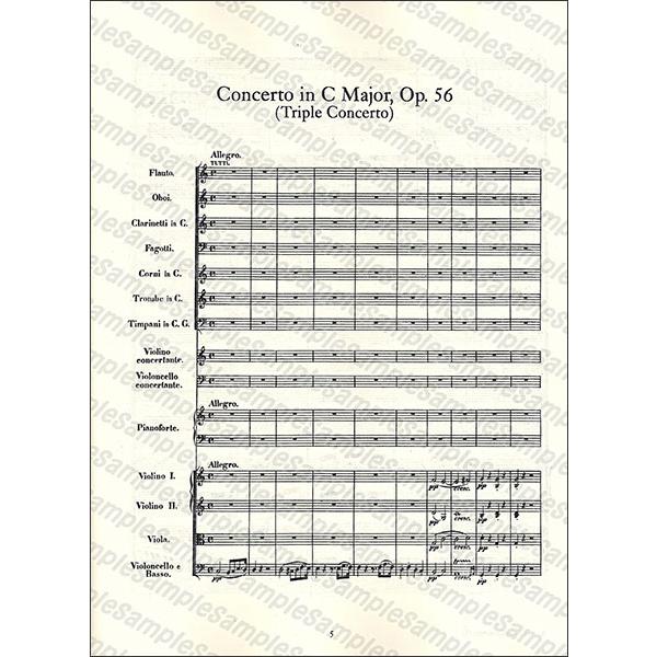楽譜 ベートーヴェン/三重協奏曲 作品56 / 合唱幻想曲 作品80 楽譜 ベートーヴェン/三重協奏曲 作品56 / 合唱幻想曲 作品80
