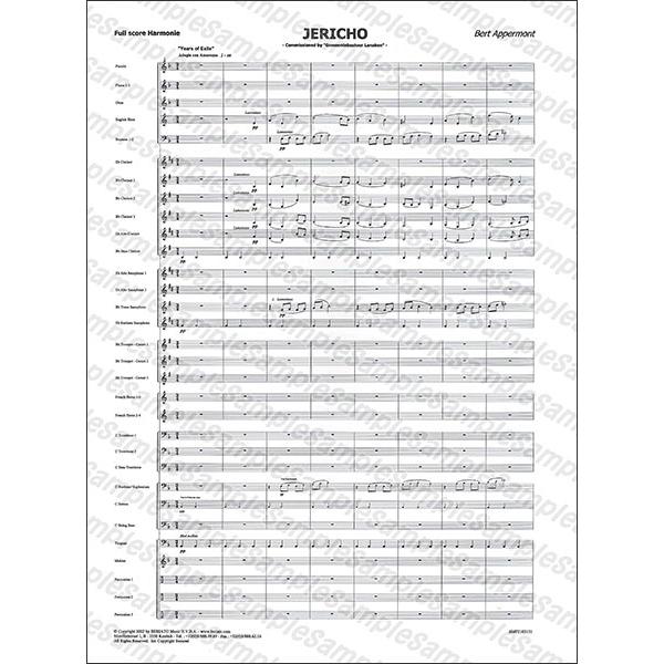 楽譜 アッペルモント／ジェリコ(【215319】／BMP2101151／輸入吹奏楽譜