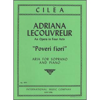 楽譜 チレア／哀れな花よ (歌劇「アドリアーナ・ルクヴルール