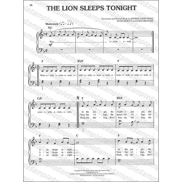 楽譜 超実写版ディズニー映画「ライオン・キング」（イージー・ピアノ