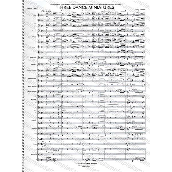 楽譜 スパーク／スリー・ダンス・ミニチュア(【2173867】／AMP502-010