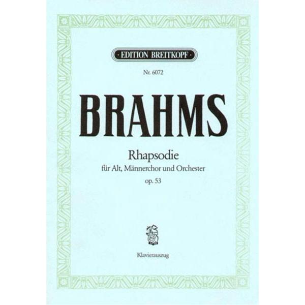 楽譜  ブラームス/アルト・ラプソディ Op.53(GYC00074918/EB6072/合唱ヴォーカル・スコア/輸入楽譜(Y))