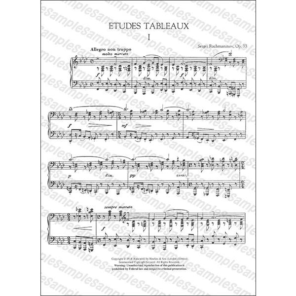 練習曲 楽譜 セット 楽譜 ラフマニノフ/絵画的練習曲「音の絵」 作品33&作品39(【83204