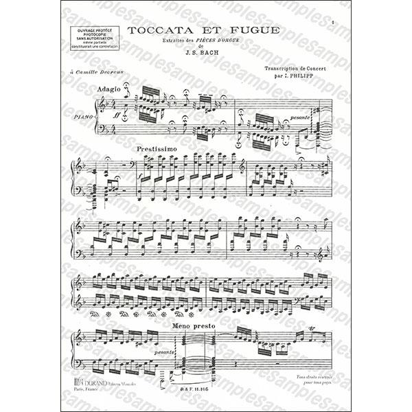 楽譜 J.S. バッハ/トッカータとフーガ ニ短調 BWV 565(【210103