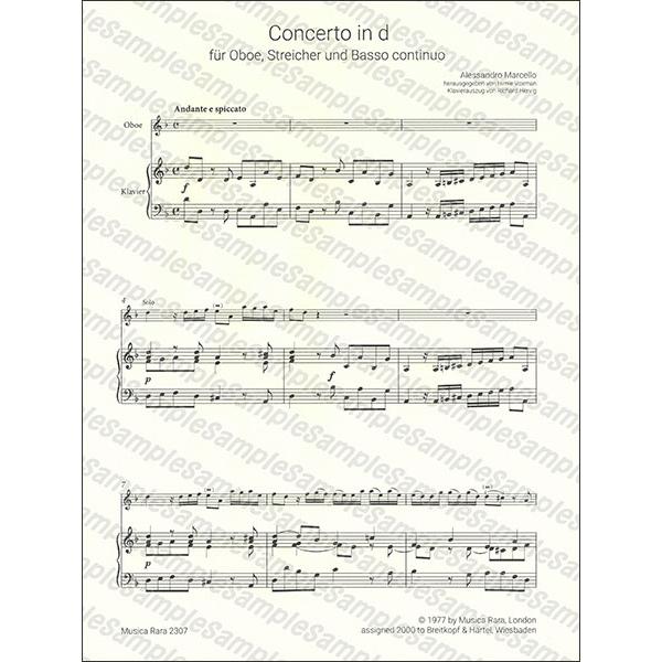 オーボエ 協奏曲 楽譜 楽譜 マルチェロ オーボエ協奏曲 ニ短調 Oboe 