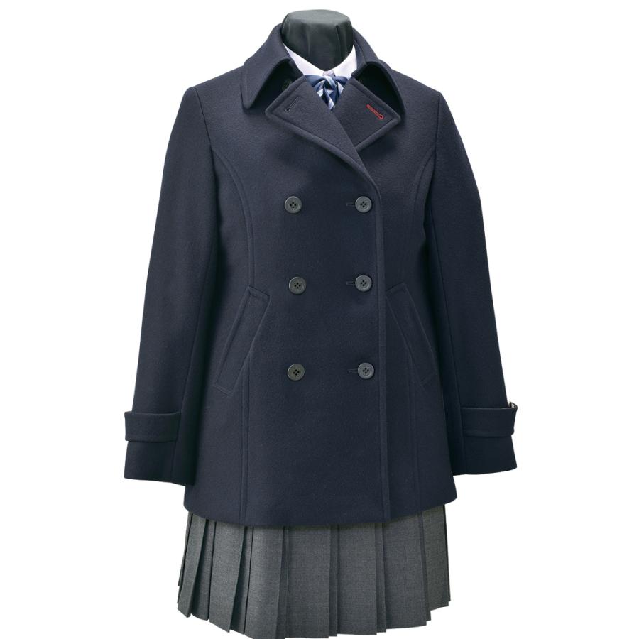 スクールコート ピーコート バックベルト付き 学生コート レディース