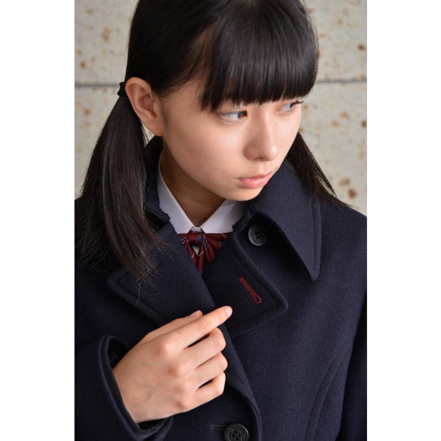 スクールコート ピーコート バックベルト付き 学生コート レディース