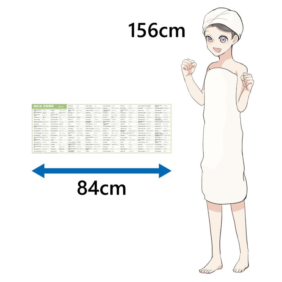 Gakupo お風呂でおぼえる学習ポスター 英検2級 会話表現 頻出164 A4