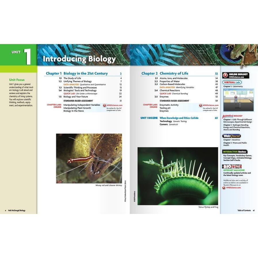 Holt McDougal Biology　／　アメリカの高校教科書　生物　理科　Houghton Mifflin Harcourt　SSH（スーパーサイエンスハイスクール） Holt Harcourt　SSH（スーパーサイエンスハイスクール） Q1546493346(15400円)