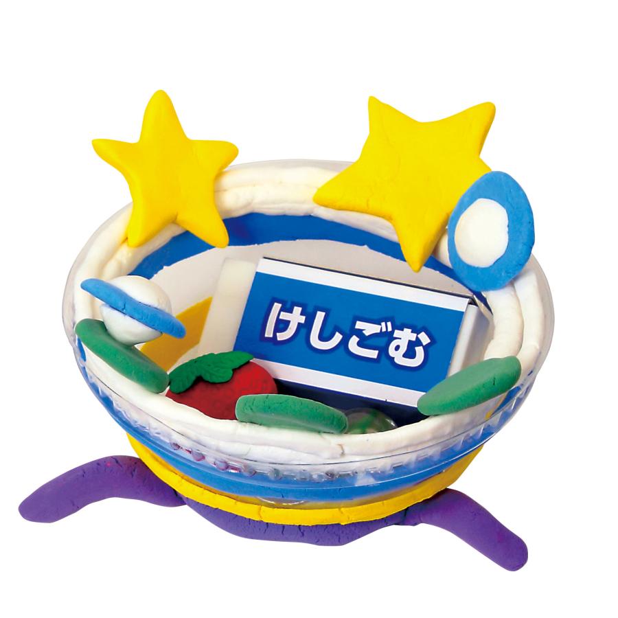 空きようきのへんしんA型カラフルねん土でマイグッズ（ペン立て） : 学