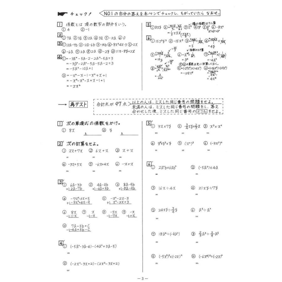 中学数学到達度テスト集中２前期 式の計算 連立方程式 １次関数 Gakurin1244 学林舎 通販 Yahoo ショッピング