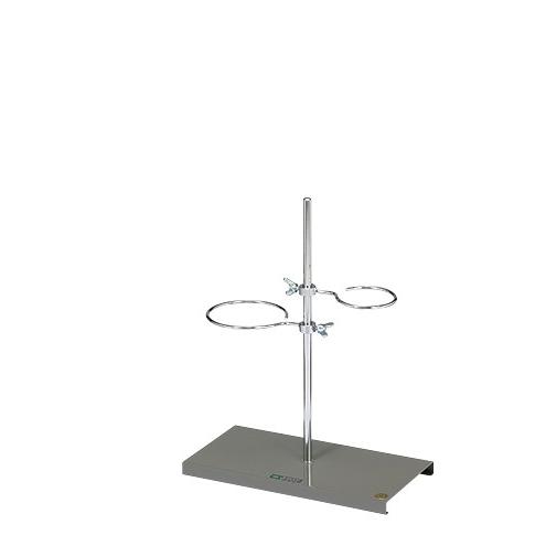 ろうと台ST-2 2個掛け （金属製） 穴下径：φ77／φ57mm 支柱：φ9×290mm