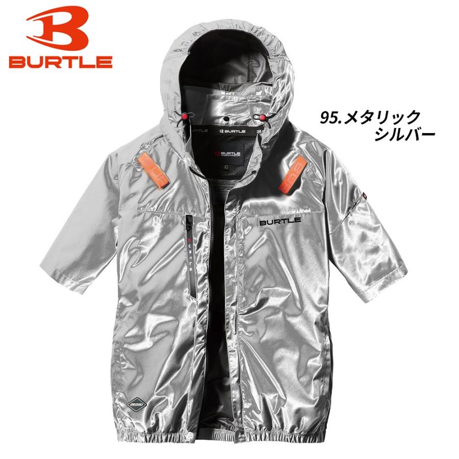 限定商品 BURTLE AC2096L L メタリックシルバー 空調服 BURTLE（バートル） 【即納】バートル メタリックシルバー AC2096L/HBL
