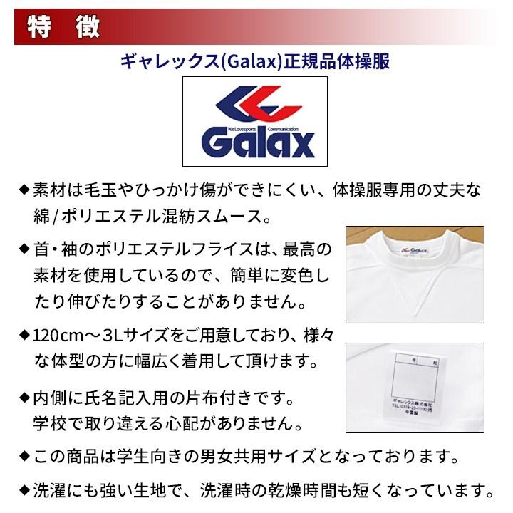 体操服 Galax ヨーク襟 半袖 140〜150 正規品 体操着 白 子供 男女共用