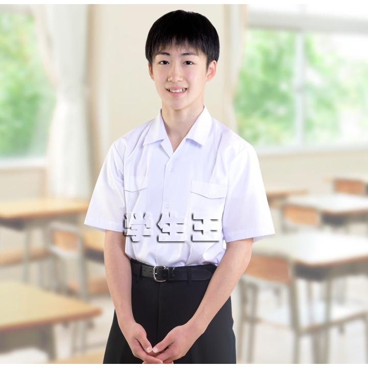 スクールシャツ 3枚セット 開襟シャツ 両胸ポケット 半袖 nano超はっ