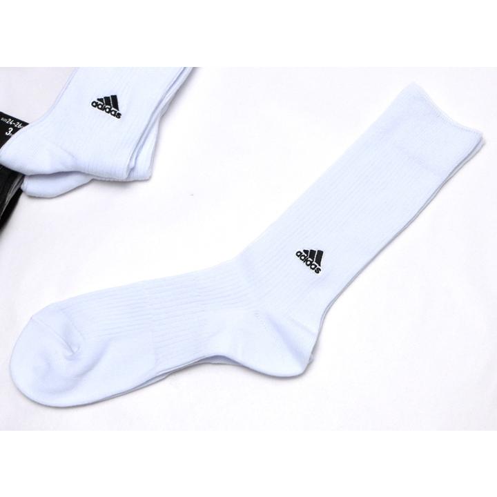 adidas（アディダス） ソックス 3足組 メンズ 24〜26cm/26〜28cm 白