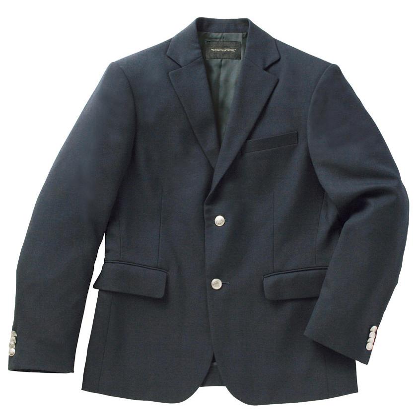 制服 ブレザー チャコール ウォッシャブル ストレッチ ウール混 男子用