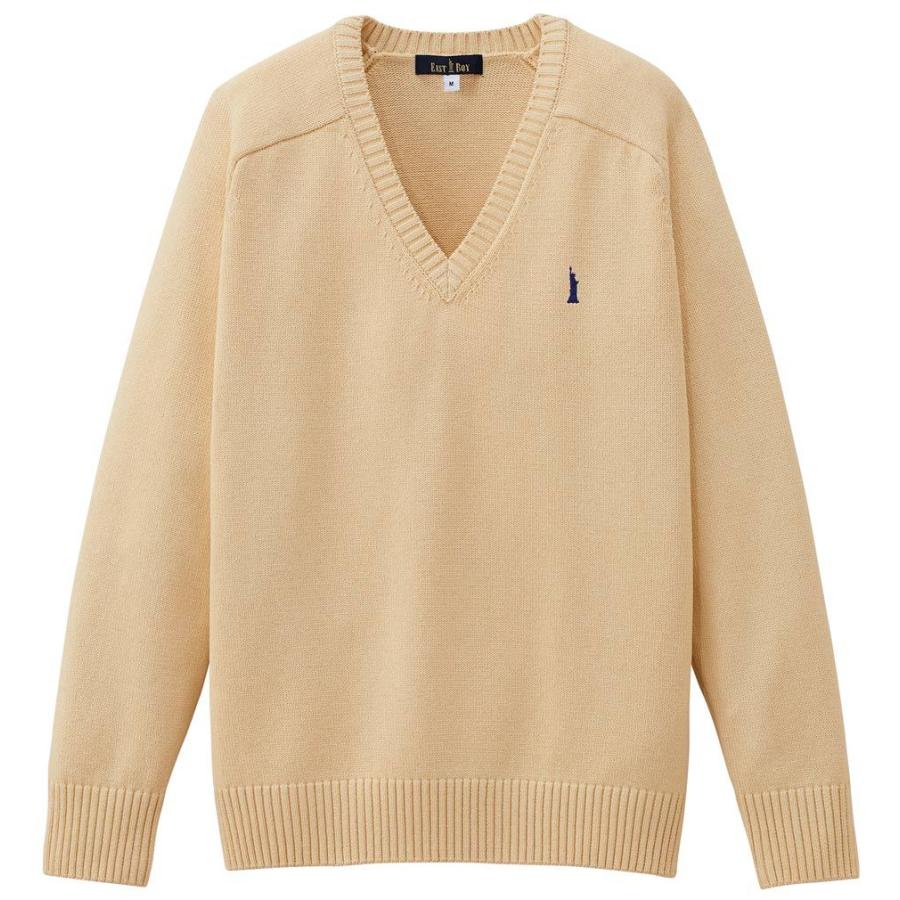 EASTBOY（イーストボーイ） スクールセーター 女子用 綿混7ゲージ 紺