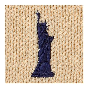 EASTBOY（イーストボーイ） スクールセーター 女子用 綿混7ゲージ 紺