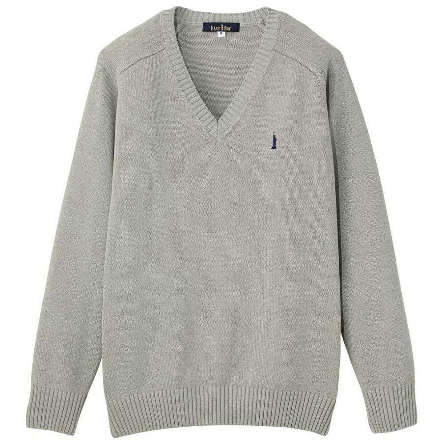 EASTBOY（イーストボーイ） スクールセーター 女子用 綿混7ゲージ 紺