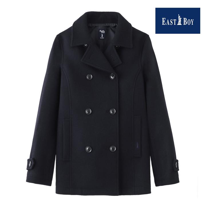 EASTBOY（イーストボーイ） アンゴラ入りメルトンPコート 女子用 9号
