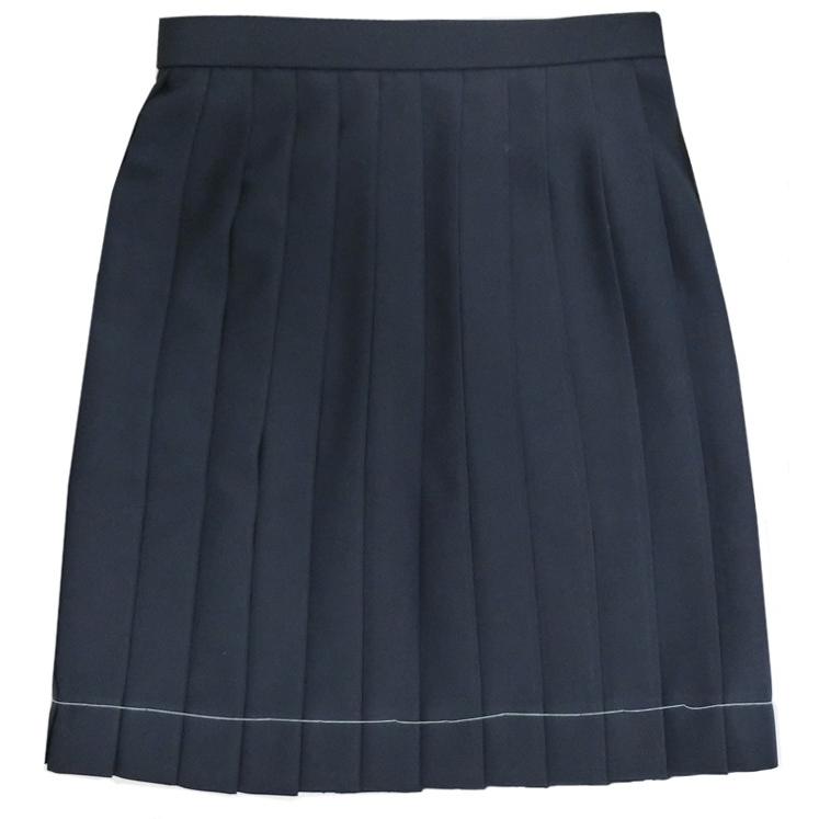 制服 スカート 夏用 紺 24本ヒダ 大きいサイズ W75〜W110 丈45 ポリ100％ ウォッシャブル アイラブ制服限定品｜gakuseihuku｜02