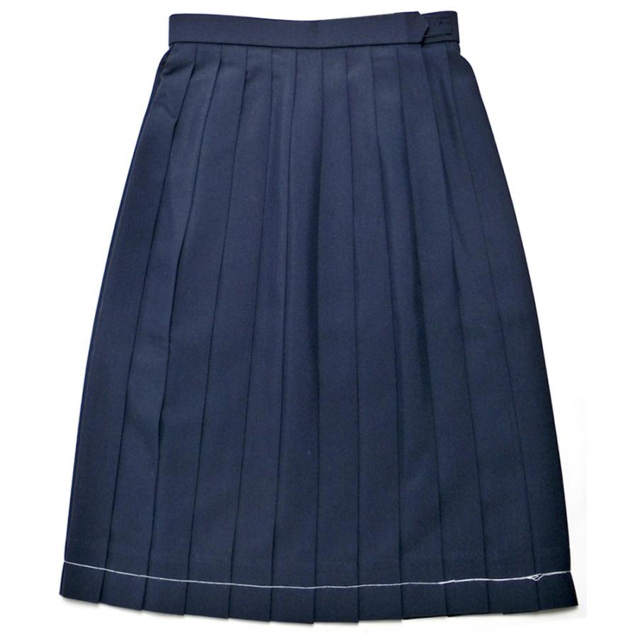 制服 スカート 夏用 セーラースカート 紺 24本プリーツ 富士ヨットW60