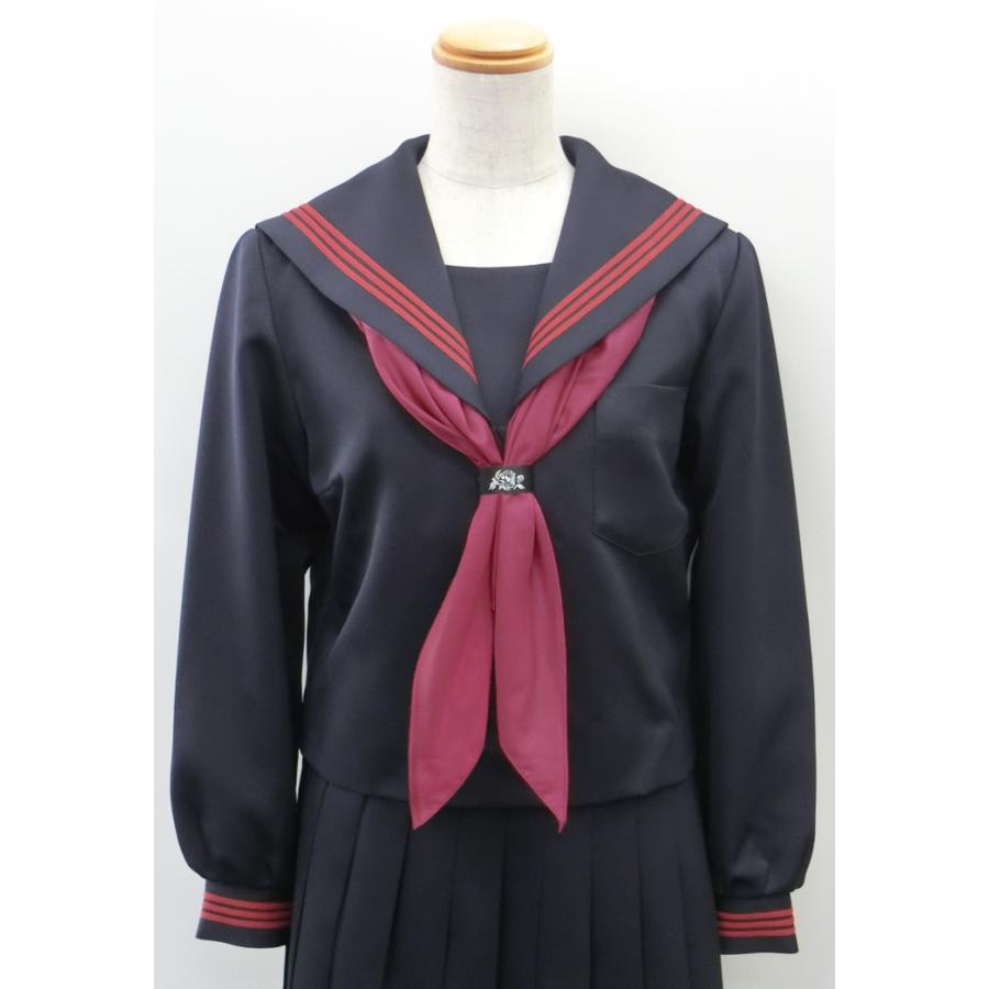 富士ヨット セーラー服 紺 エンジ3本線 冬服 ポリ100 ウォッシャブル 6a 17a 日本製 9400r アイラブ制服 Com 通販 Yahoo ショッピング