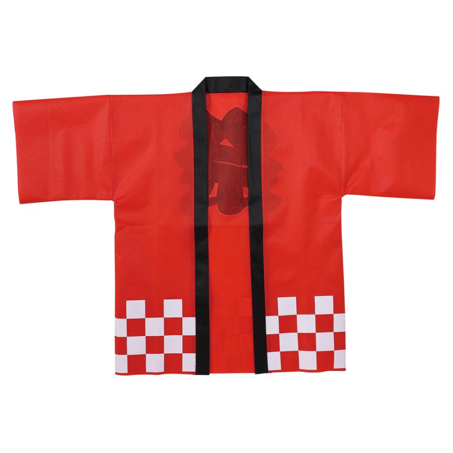 SHISHAMO ししゃも　法被 ハッピ　赤 SHISHAMO ししゃも 法被 ハッピ 赤 大人無地カラー長法被[銚] 6105赤