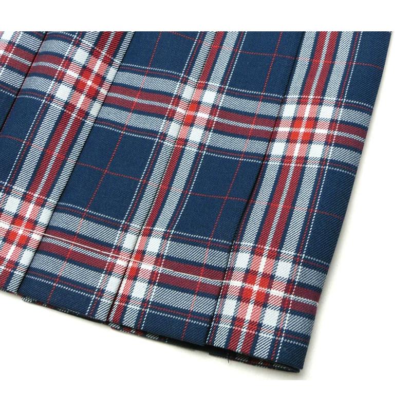 制服 スカート 紺×レッドタータンチェック柄 大きいサイズ 20本