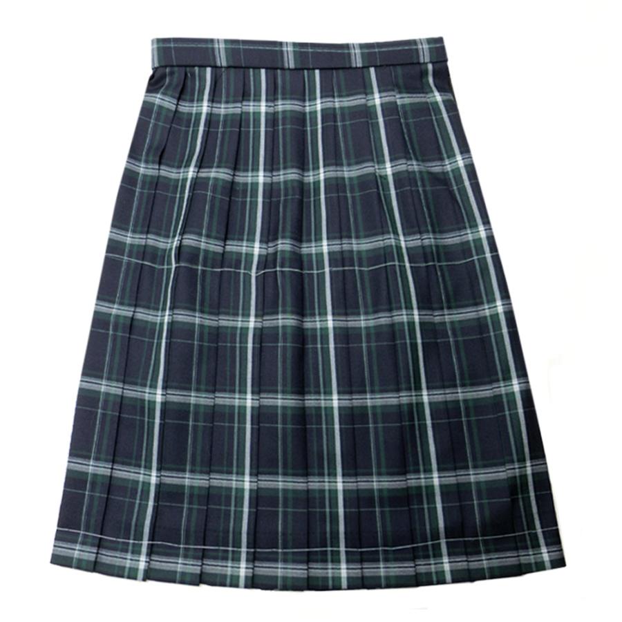 制服 スカート 濃紺×グリーンタータンチェック 大きいサイズ 20本