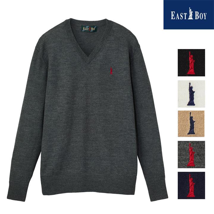 EASTBOY イーストボーイ メリノウール混プルオーバー 12ゲージ