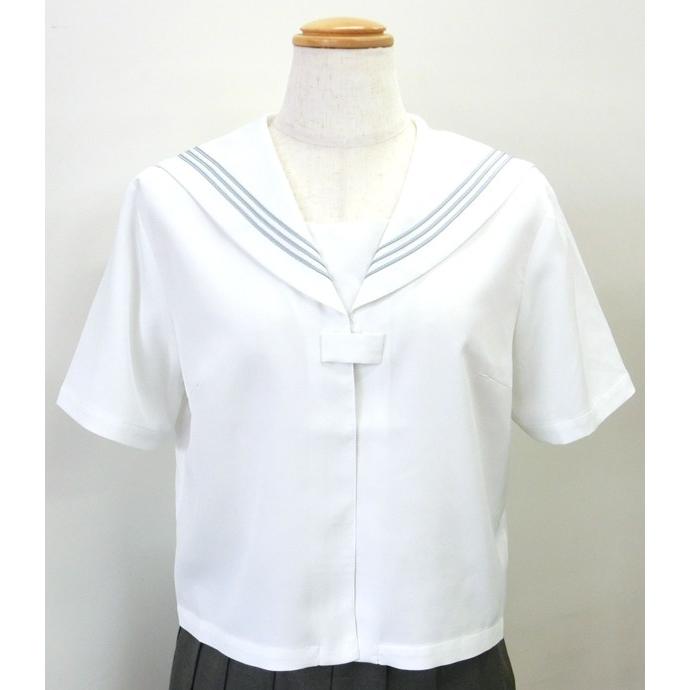 ✨新品未使用✨OHGA✨セーラーカラーブラウス✨定価2万円✨完売品♡翌日発送♡ セーラー服 半袖 セーラーブラウス 前開き 白衿/紺衿 S/M/L KURI-ORI