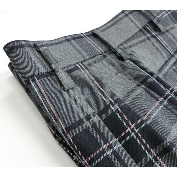 バラ売り可 岡山県立井原高校 男子冬服スラックス ベスト ネクタイ 夏服スラックス　M 165～170くらい 【配送可能】 M．グレー 【フュージョンクラブ】 定番 ポリエステル100 パンツ