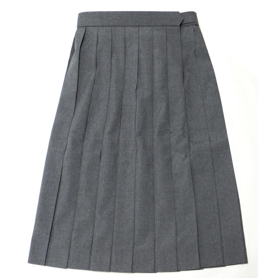70%OFF‼️15号❤️新品⭐️事務服❤️スカートスーツ⭐️無地✖️チャコールグレー 制服 スカート 夏用 グレー無地 20本ヒダ 大きいサイズ W75-100 丈56