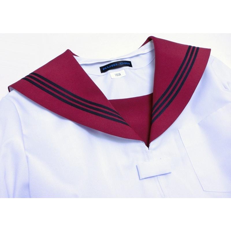 KURI-ORIクリオリ セーラー服 長袖 ベージュ衿白セーラー 合服 夏服