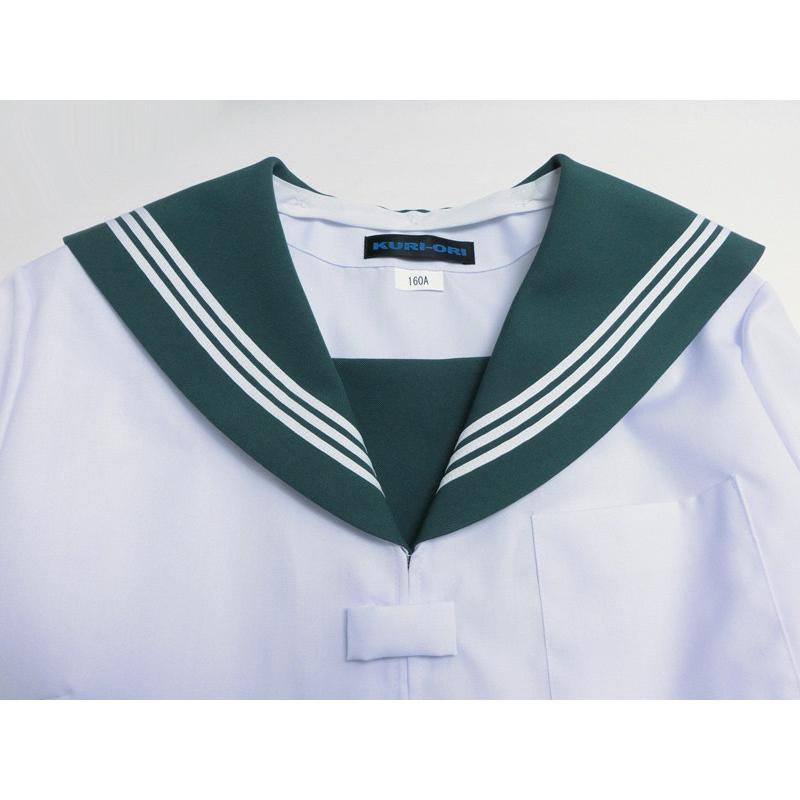 セーラー服 大きいサイズ 長袖 エンジ衿 KURI-ORIクリオリ 合服 夏服