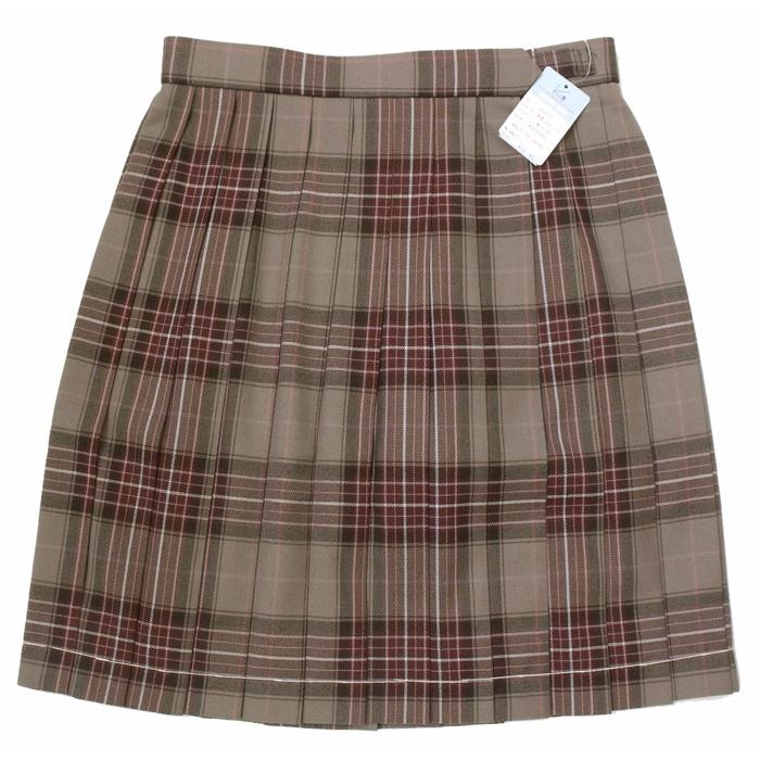 制服スカート セピアローズチェック【KR-377】丈54・W95/W100 KURI-ORI