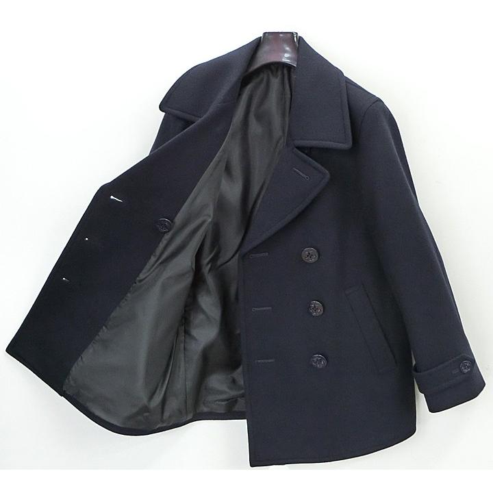 ピーコート スクールコート メリノウール混 S/M/L/LL 女子/男子 中学生