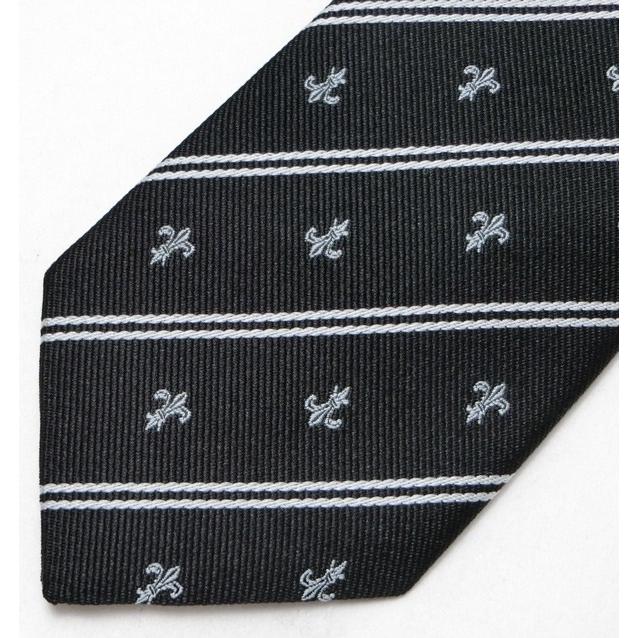 スクールネクタイ ユリクレスト エンジ/グリーン/黒 男女兼用 KURI‐ORI