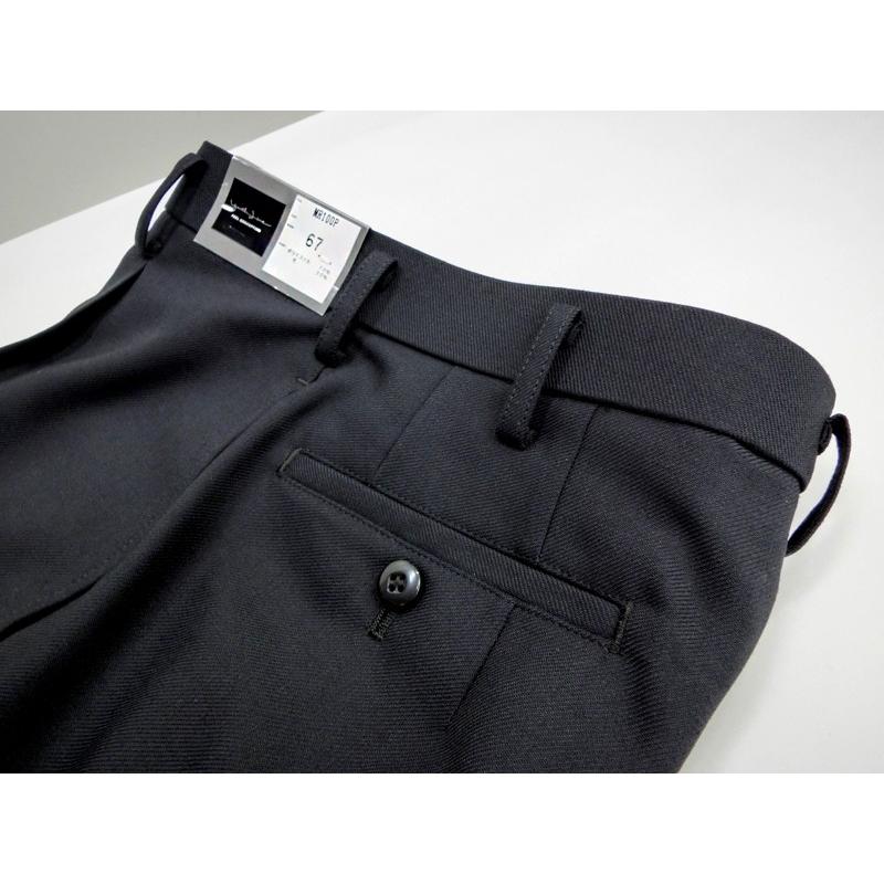 制服スラックス濃い濃紺（ダークネイビー）ワンタックスリム/撥水撥油