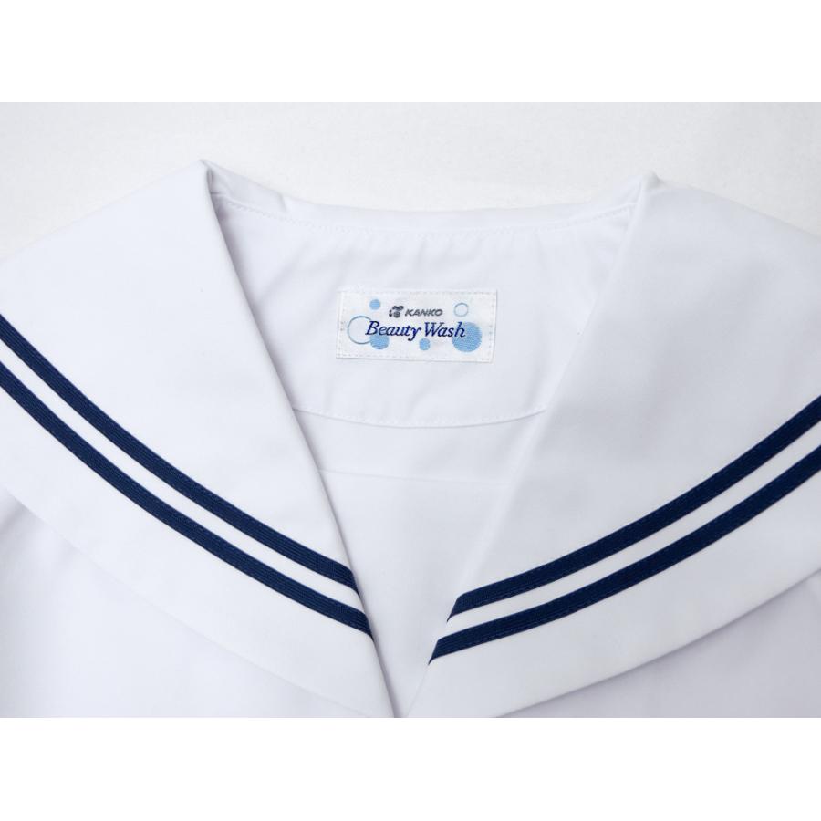 KANKO セーラー服 前開き 半袖 白身頃 白衿 155A/160A/165A 日本製