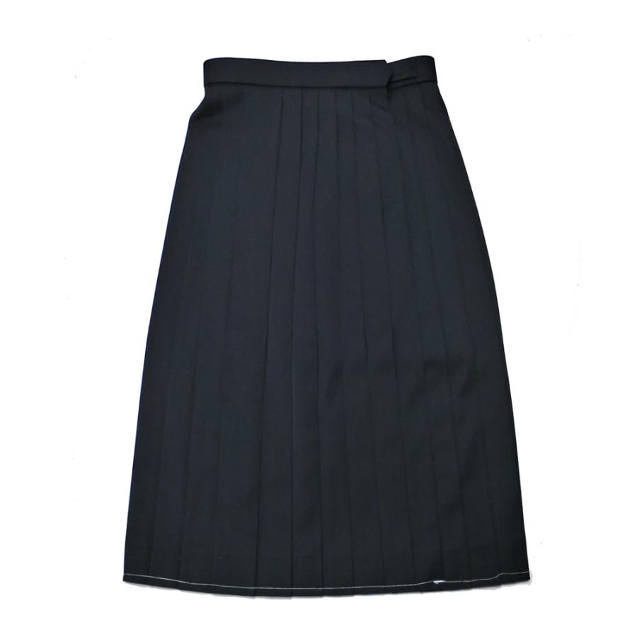 KANKO 【OUTLET】制服 スカート 冬用 箱ひだ28本 黒 無地 W60-W75 丈57