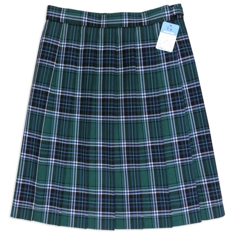 限定製作 制服 スカート 夏用 グリーンチェック W60 72 丈54 膝丈 Kuri Oriクリオリ チャンピオン Www Skylanceronline Com
