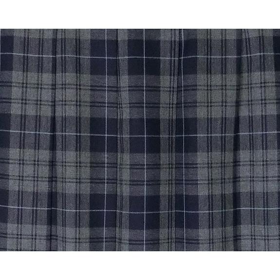 制服 スカート 夏用 グレー×紺チェック 丈W60/W63/W66/W69/W72 丈48