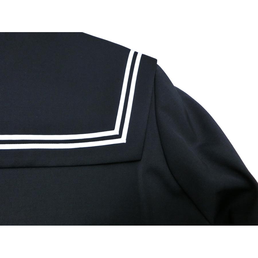 KANKO 【OUTLET】セーラー服 黒×衿白ライン 冬服 前開き 15/15B 7662M