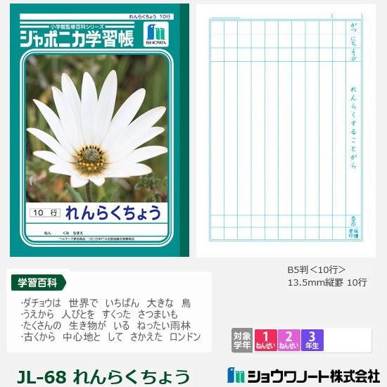 ジャポニカ学習帳 小学校低学年 連絡帳 ショウワノート : 筆箱 防犯