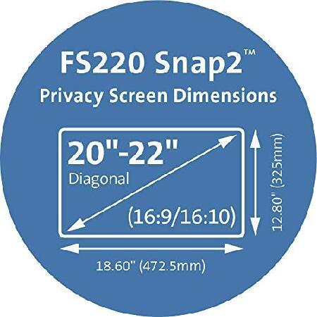 Kensington Snap2 Privacy Screen for 20"-22" Widescreen Monitors - Display privacy filter - 20" - 22" wide [並行輸入品]｜galaxy-usa｜02