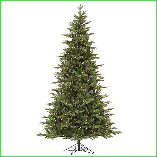 週間売れ筋 Tree Christmas Artificial Fir Balsam Fresh 45' Vickerman with lights LED White Warm 200 LED